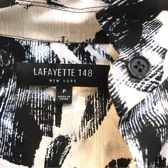 Lafayette 148 Silk Blouse (P) - Picture 6 of 7